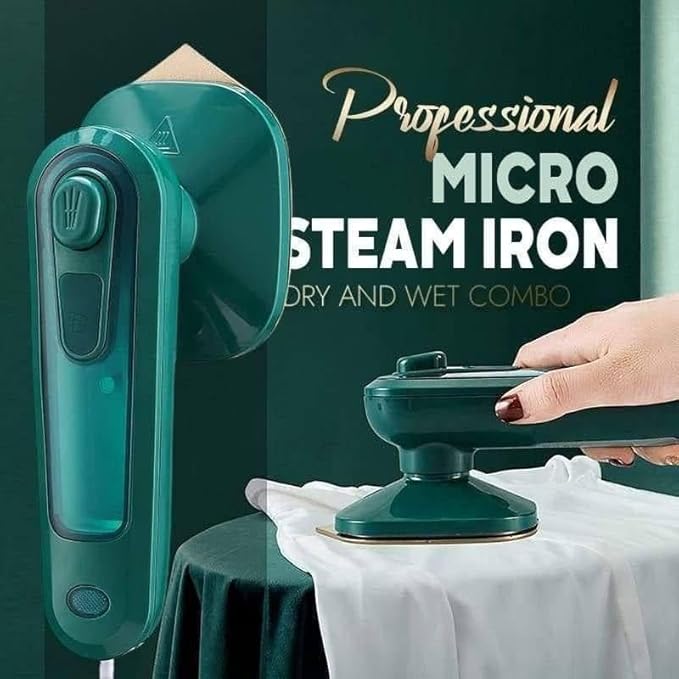 Portable Handheld Steam Iron Machine for Clothes | Mini Travel Garment Steamer | Wet & Dry Ironing | Wrinkle Remover for Home & Travel | 2