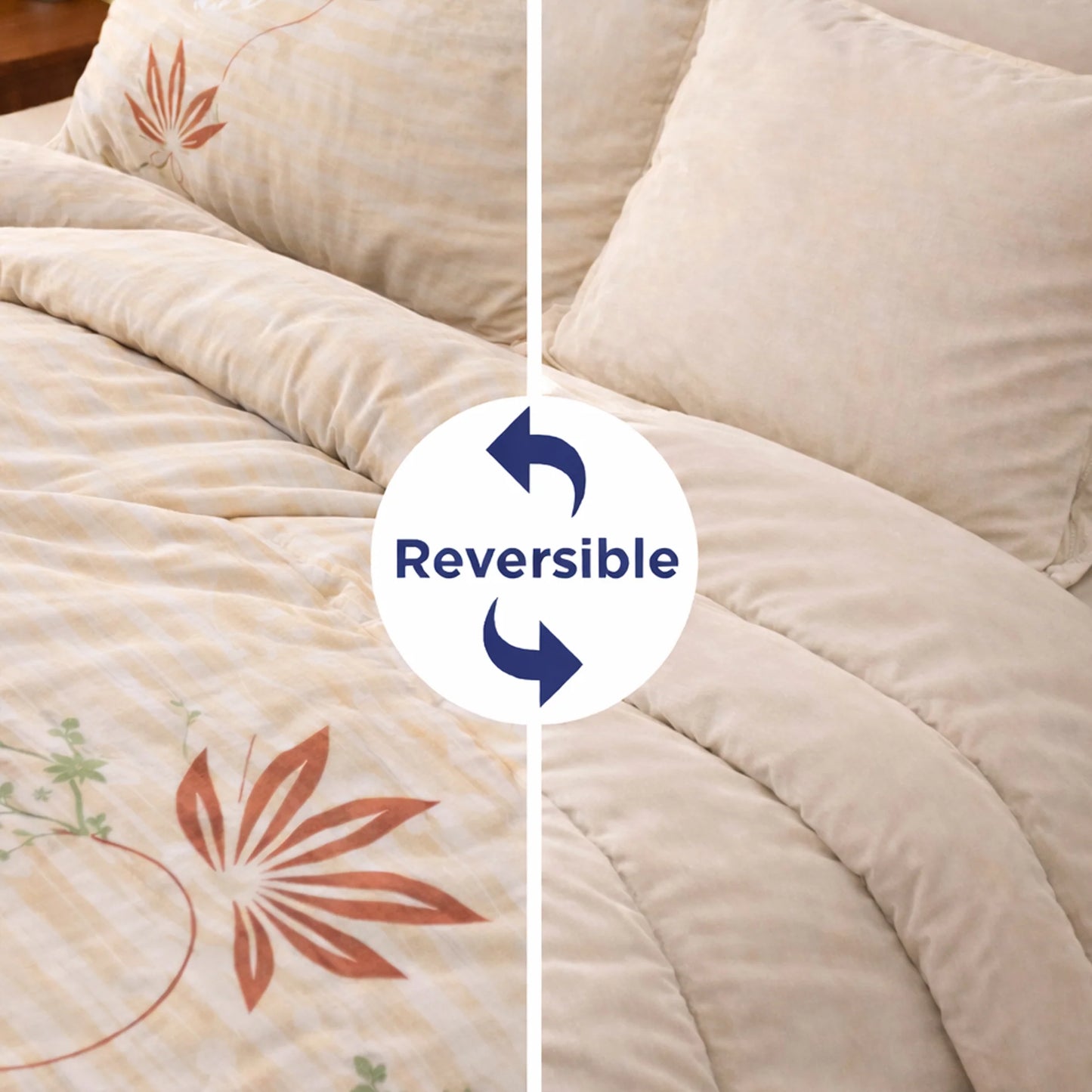 AC Comforter | 68×88 Inch Double Bed Quilt | Supersonic | 1050Gms Ultra Soft Microfiber | Lightweight All-Season Blanket for AC Rooms | Reversible Comforter
