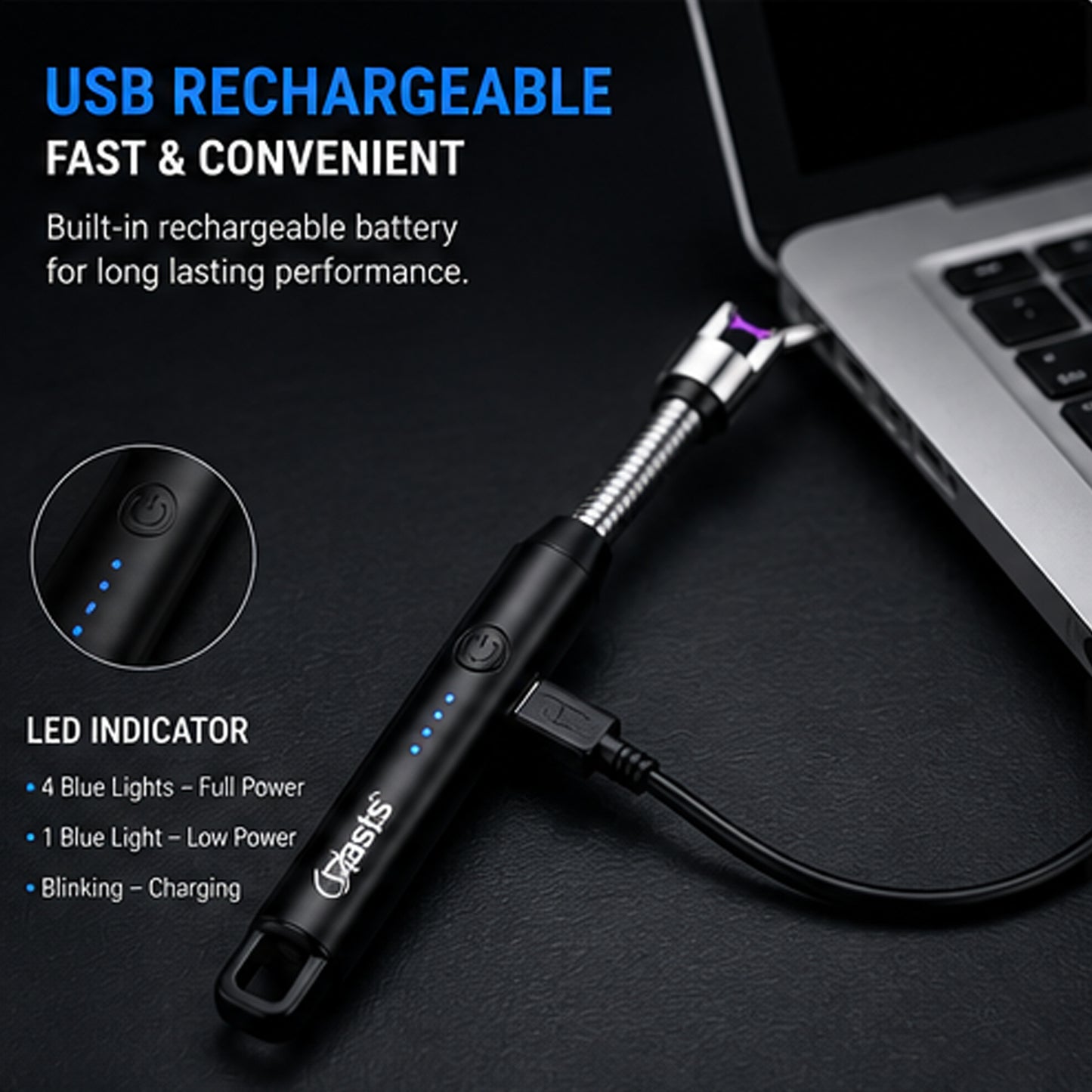 USB Rechargeable Flexible Electric Arc Lighter